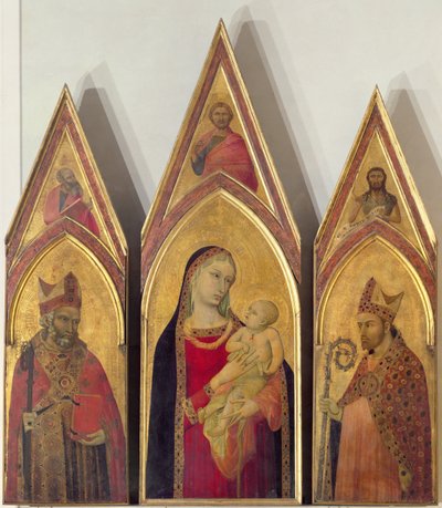 Madonna col Bambino con i Santi Nicola e Procolo, 1332 da Ambrogio Lorenzetti